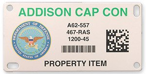 Anodized Aluminum Barcode Labels (PhotoImaged)